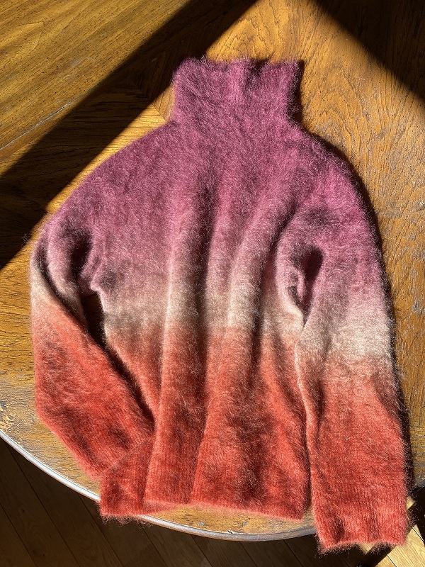 カシミヤシャギーニット