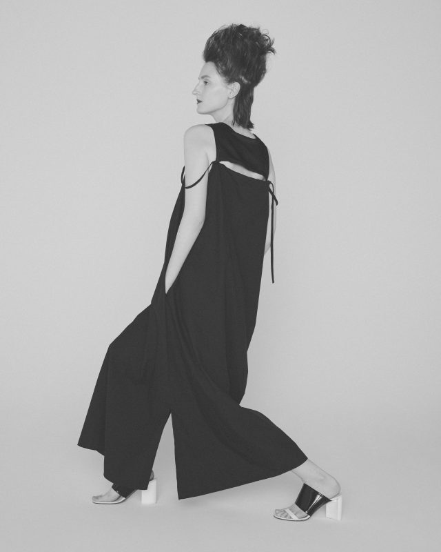 <h6>Cotton silk typewriter Dress_black_DRESS 117</h6>
